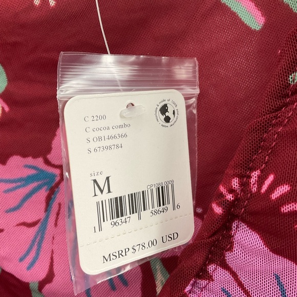 Free People, sheer floral “cocoa combo” top - Picture 11 of 13